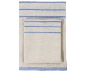 Lniany ręcznik USVA Lapuan Kankurit -  48 x 70 cm, lniano-niebieski