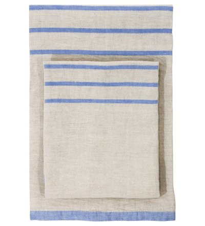 Lniany ręcznik USVA Lapuan Kankurit -  48 x 70 cm, lniano-niebieski