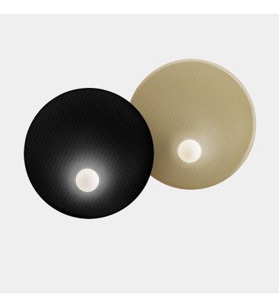 Kinkiet Trip LEDS C4 - podwójny, Ø46/Ø46 cm, czarno-złoty