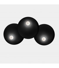 Kinkiet Trip LEDS C4 - potrójny, Ø46/Ø46/Ø46 cm, czarny