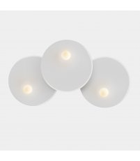 Kinkiet Trip LEDS C4 - potrójny, Ø46/Ø46/Ø46 cm, biały