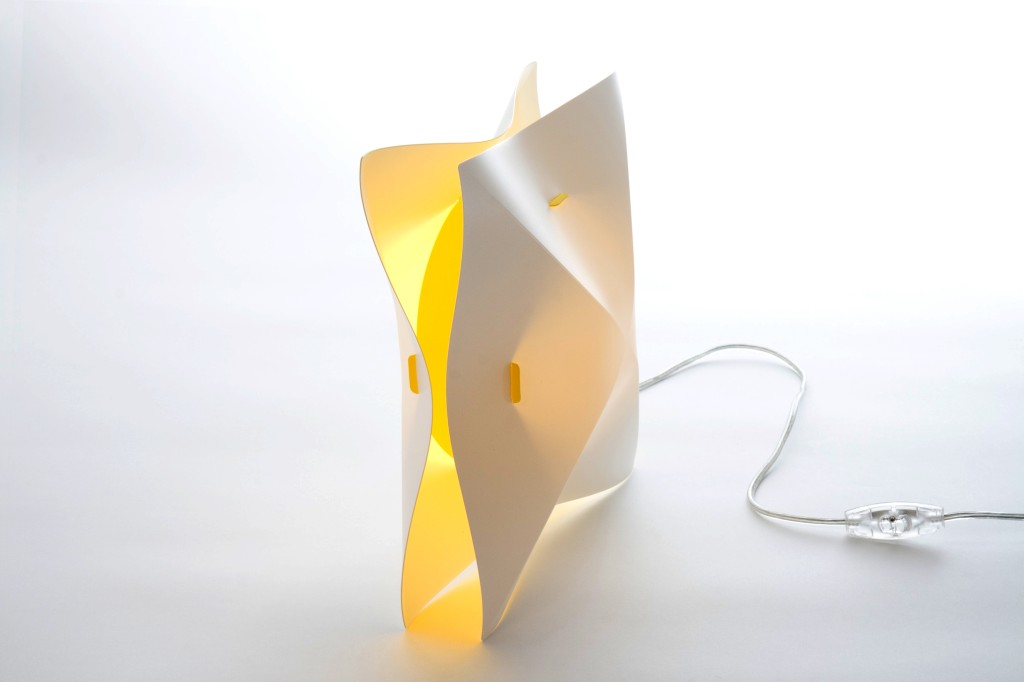 Lampa Hollow Blue Marmalade białó-żółta Pufa Design